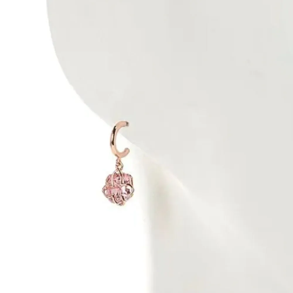 NWT KATE SPADE butterfly rosegold pink earrings J